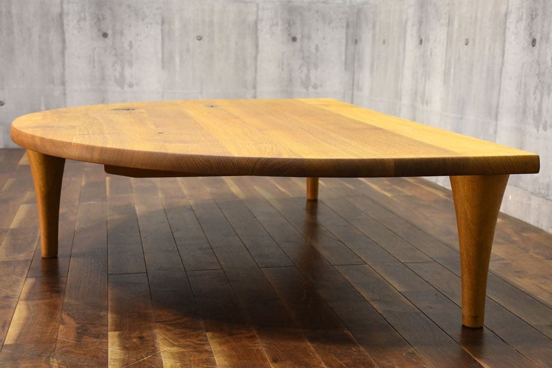 DIK61 飛騨産業 HIDA キツツキ 森のことば 半円形リビングテーブル