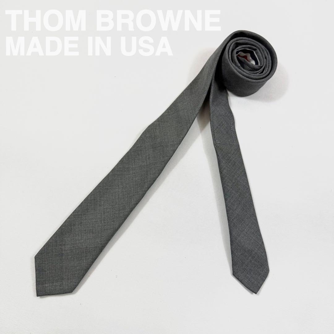 THOM BROWNE トムブラウン ナロータイ ネクタイ USA製