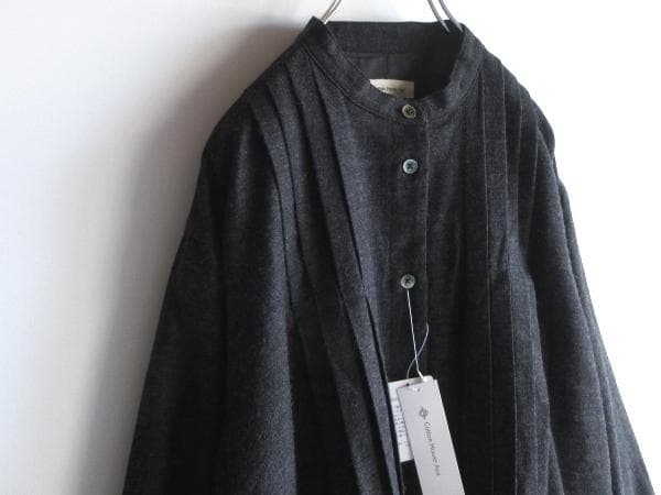 新品 コットンハウスアヤ ウールコットン タック ワンピース ゆったり 日本製