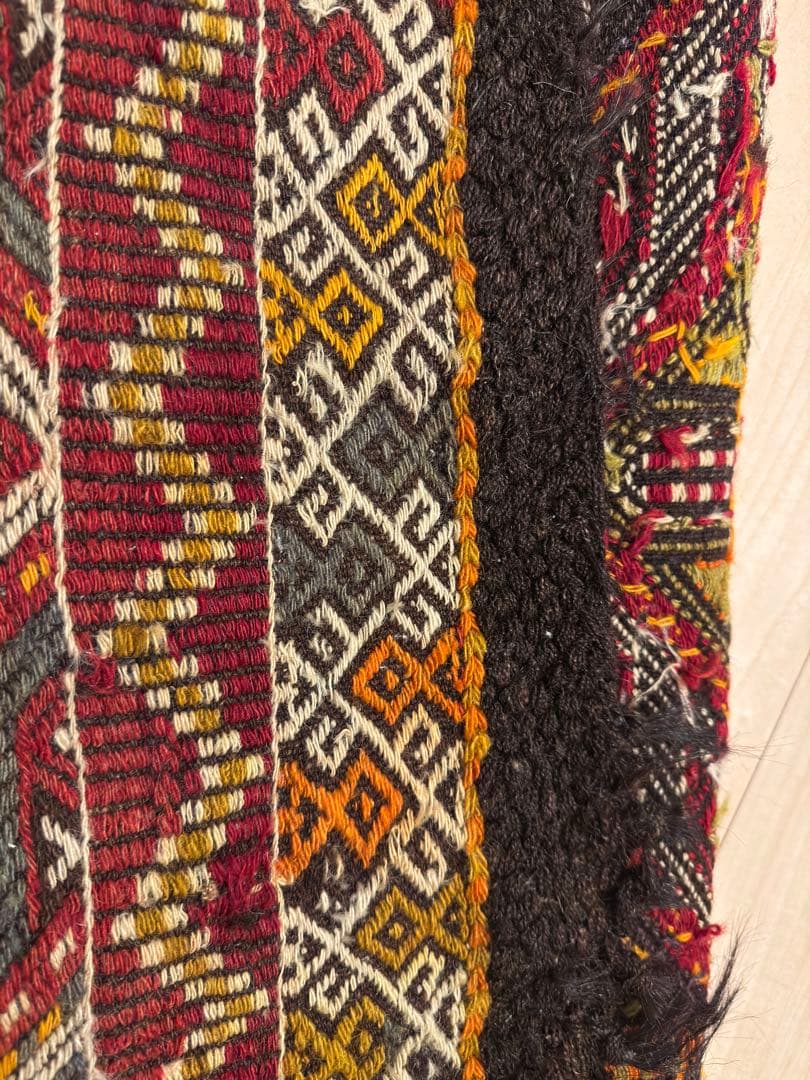 トルコ キリム ヴィンテージ 幾何学模様 ラグ