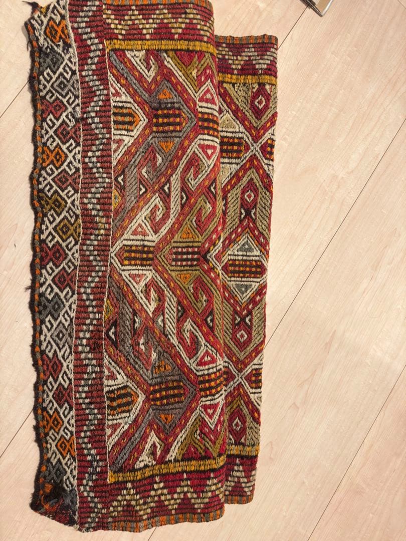 トルコ キリム ヴィンテージ 幾何学模様 ラグ