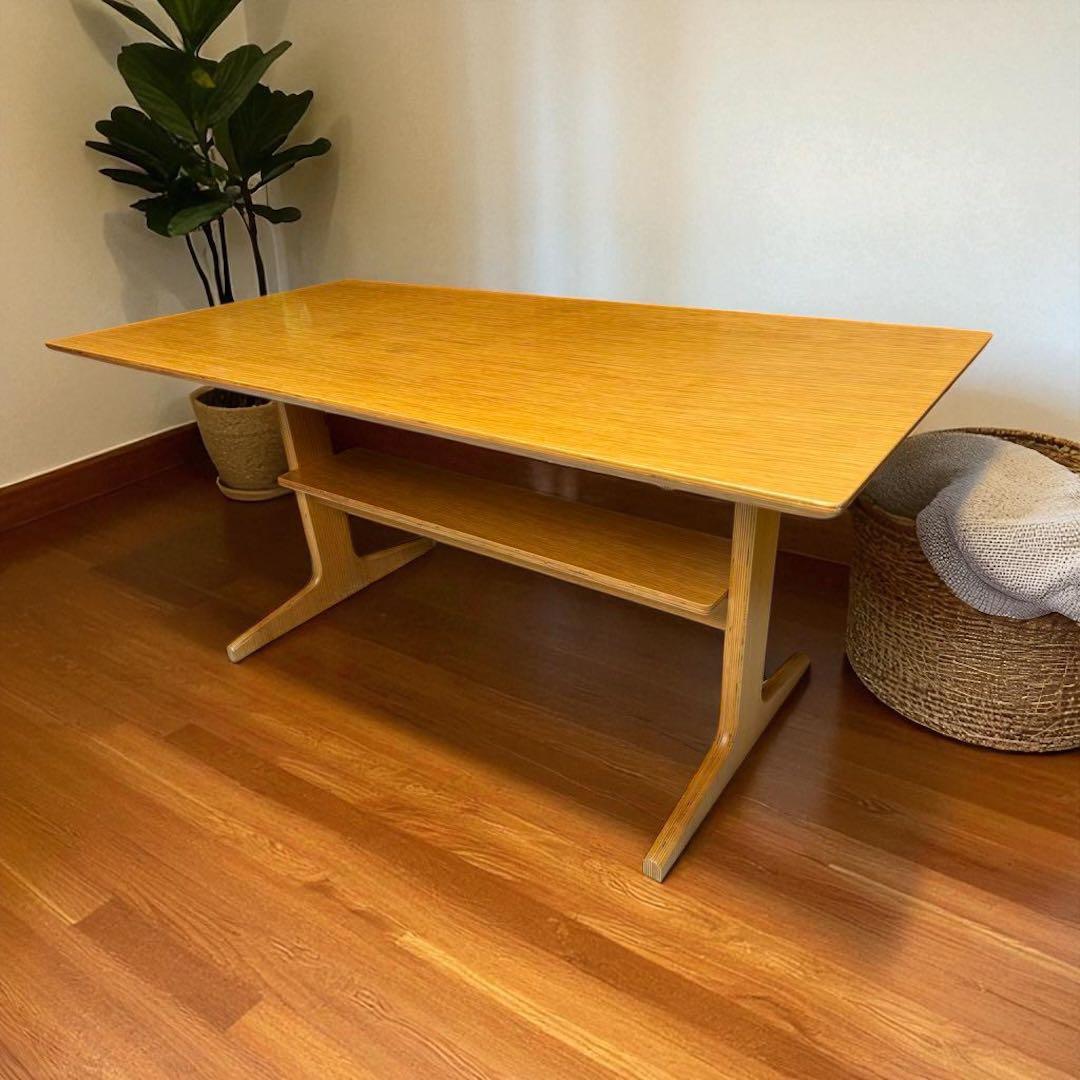 705 無印良品 オーク材　テーブル リビング ダイニング　北欧　ナチュラル　b