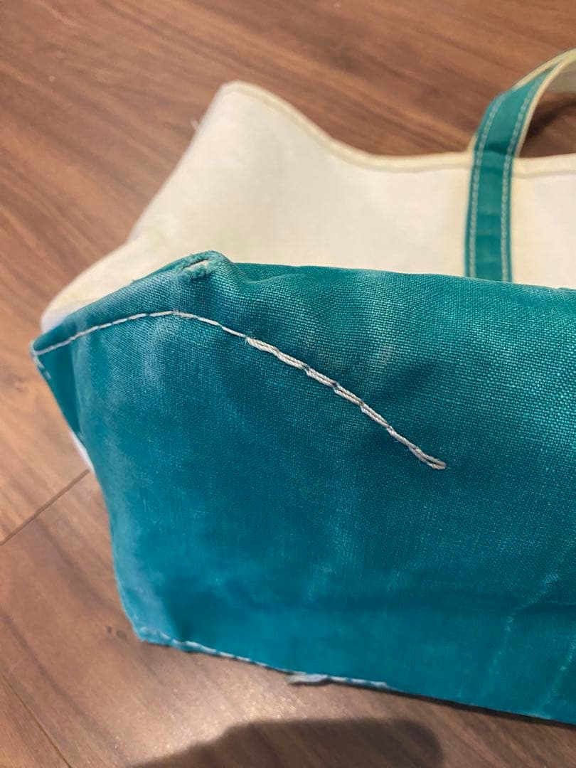 美品　ギザタグ LL Bean トート グリーン L ビーン 80s