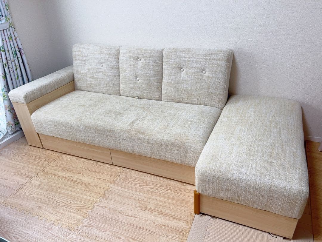 ソファーベット 3way ソファ 大容量収納スペース付