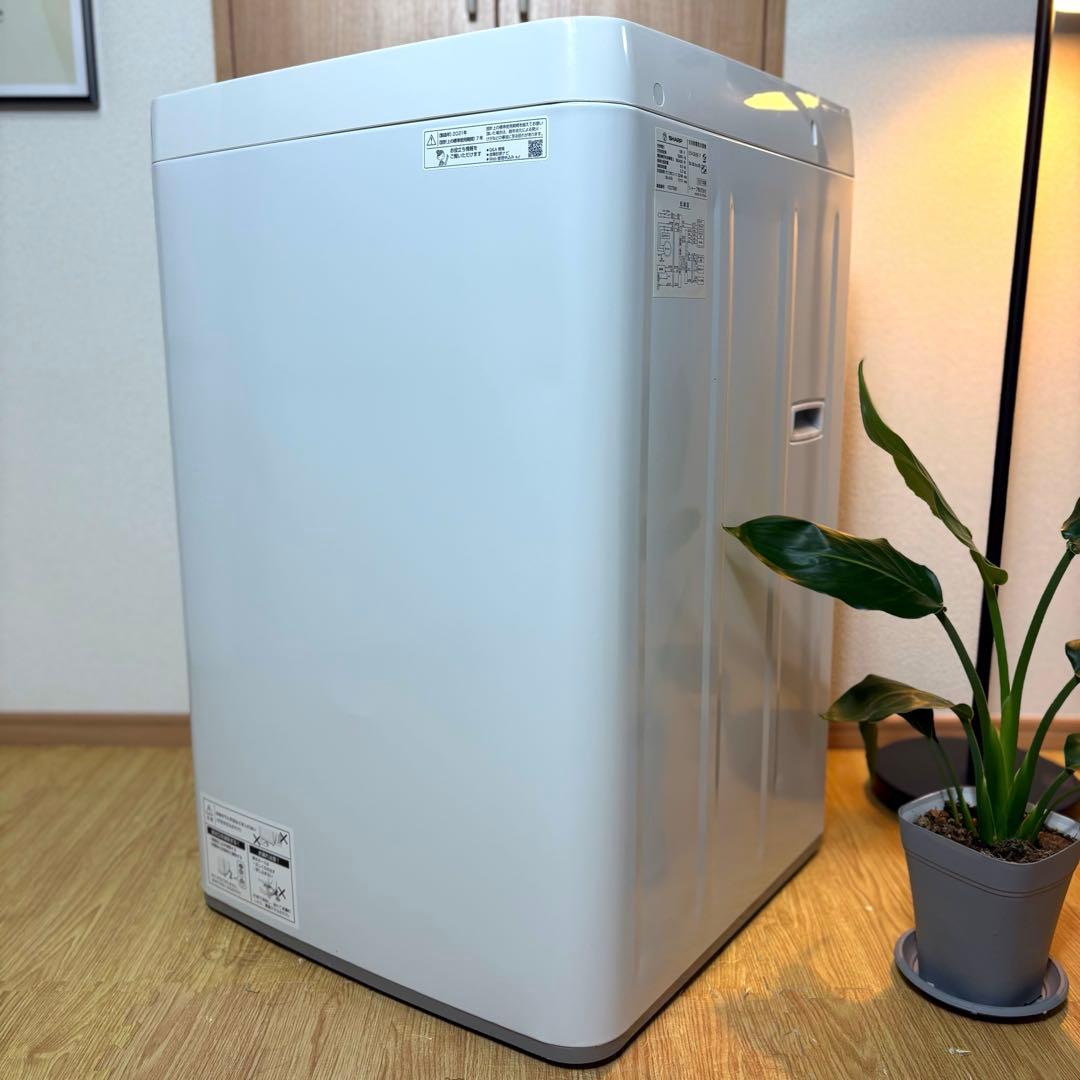 2021年製 洗濯機 一人暮らし 単身用 6kg 保証付き 送料無料 シャープ
