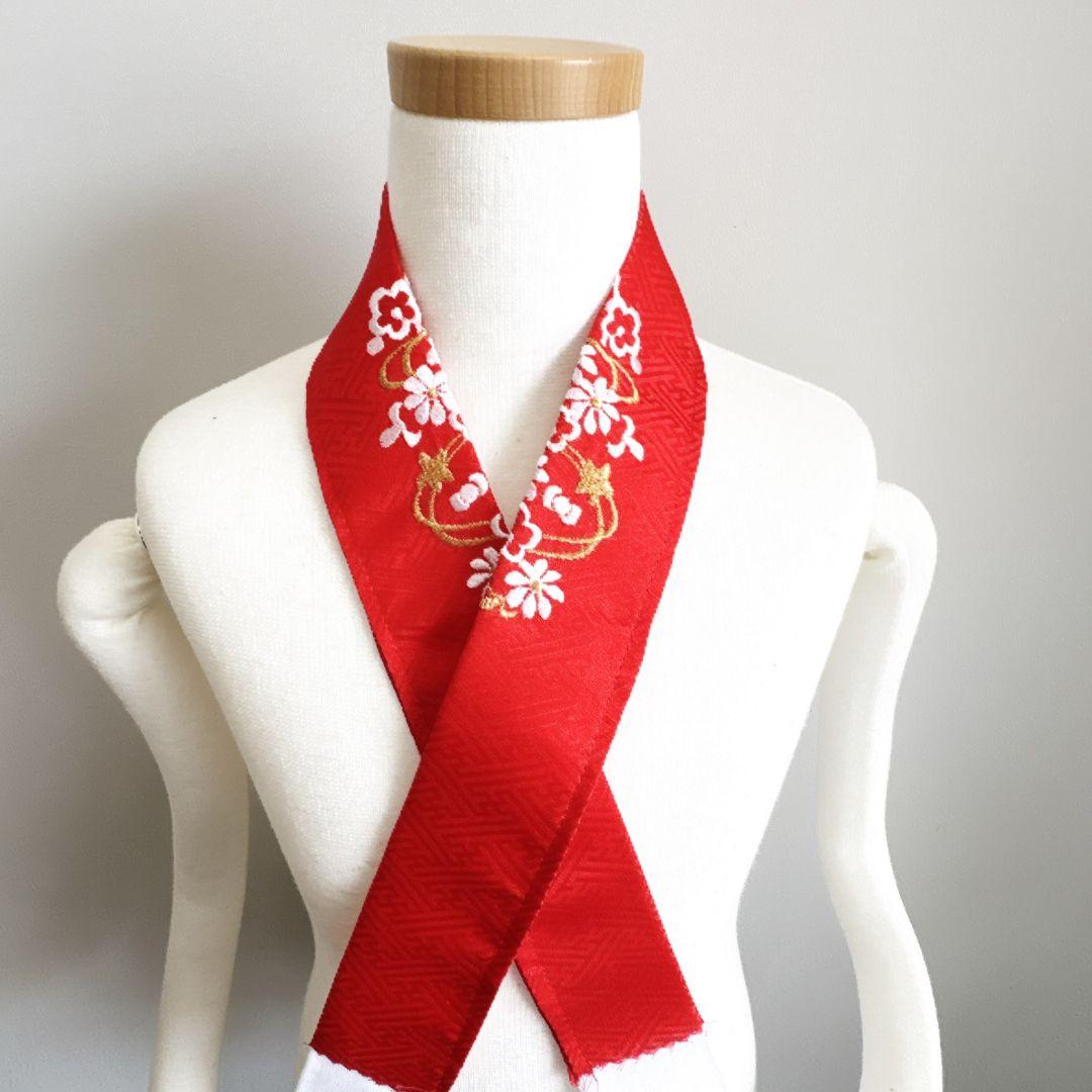 フルセット　七五三７歳女の子　黄緑地矢絣　黒地袋帯　源氏車　簡単半衿　7102