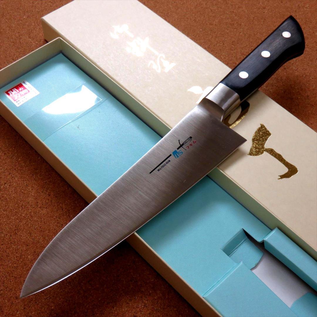 関の刃物 牛刀 180mm クロムモリブデン 口金付き 魚 肉切り 両刃万能包丁