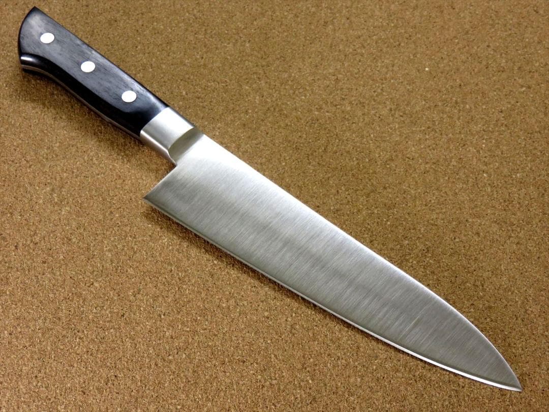 関の刃物 牛刀 180mm クロムモリブデン 口金付き 魚 肉切り 両刃万能包丁