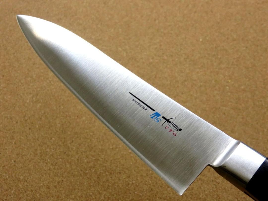 関の刃物 牛刀 180mm クロムモリブデン 口金付き 魚 肉切り 両刃万能包丁