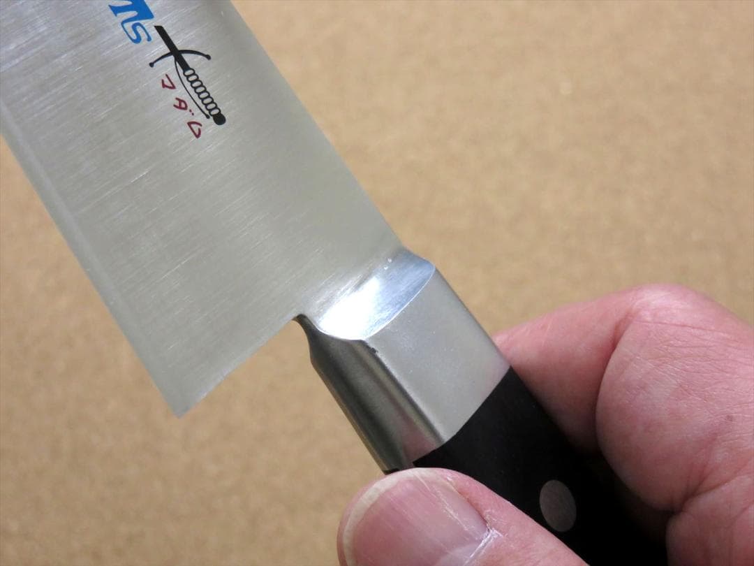 関の刃物 牛刀 180mm クロムモリブデン 口金付き 魚 肉切り 両刃万能包丁