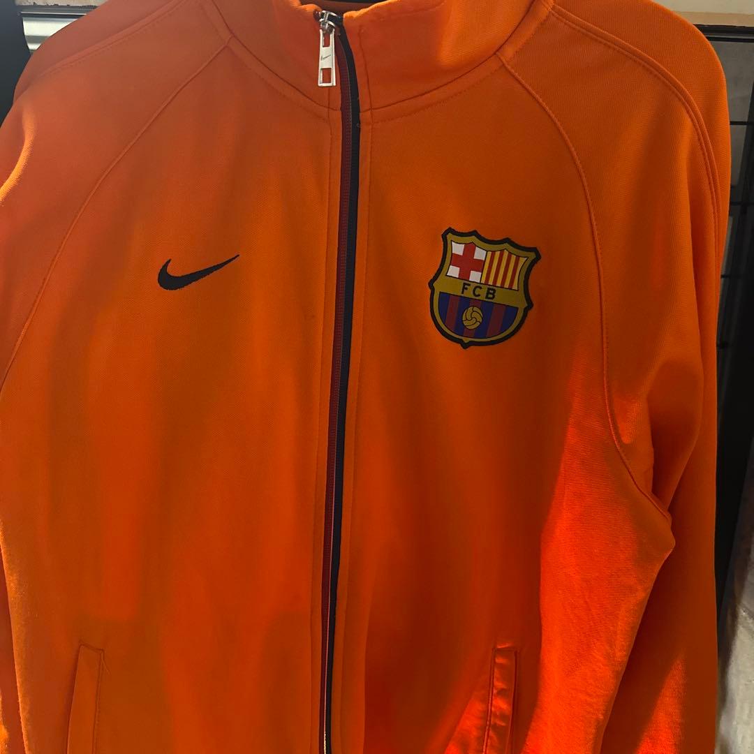 Nike FC Barcelona オレンジジャージ Lサイズ