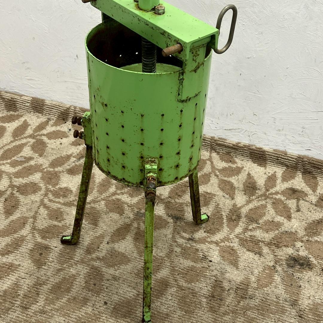 業務用 餃子絞り機 野菜絞り機 丸ハンドル 鉄製