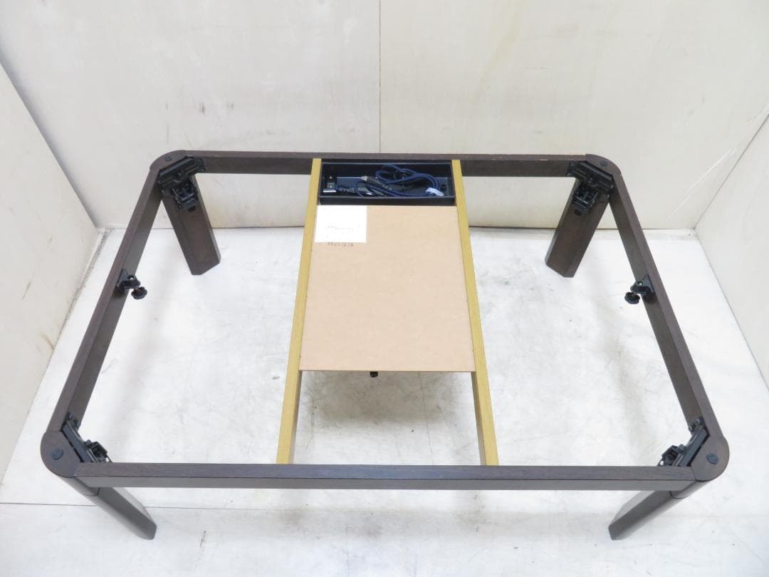 ニトリ 家具調こたつ アングル 105 DBR 105×75cm 掛布団付き