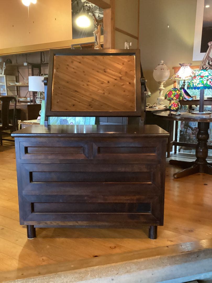 松本民芸　ミラー付きドレッサー　鏡台　チェスト