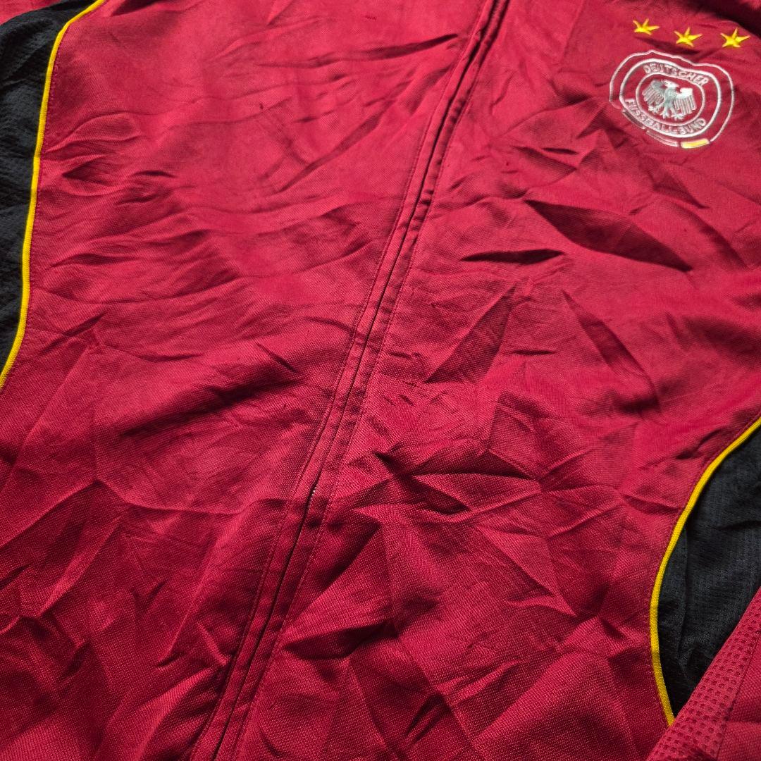 adidasアディダスドイツ代表アンセムトラックジャケットサッカードローコード赤