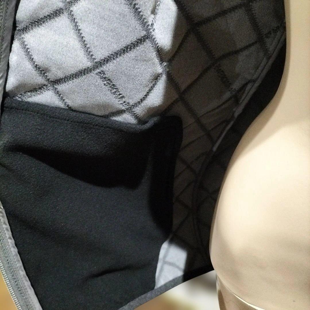 一度使用のみグレー キルティングジャケット レディース