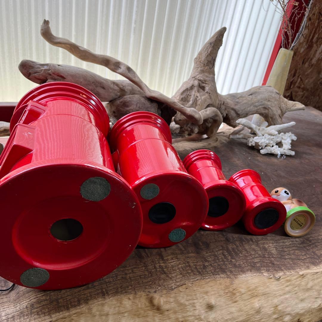 レトロ／郵便ポスト貯金箱／希少／特大・大・中・小【まとめ売り4点＋１】