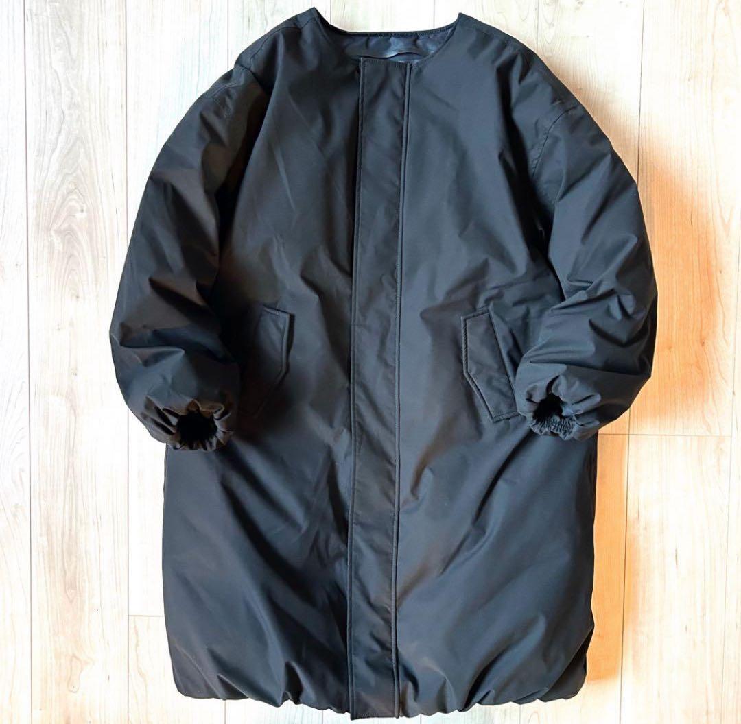 【Mily】　美品＊東原亜希 FORME ノーカラー ロングダウンコート