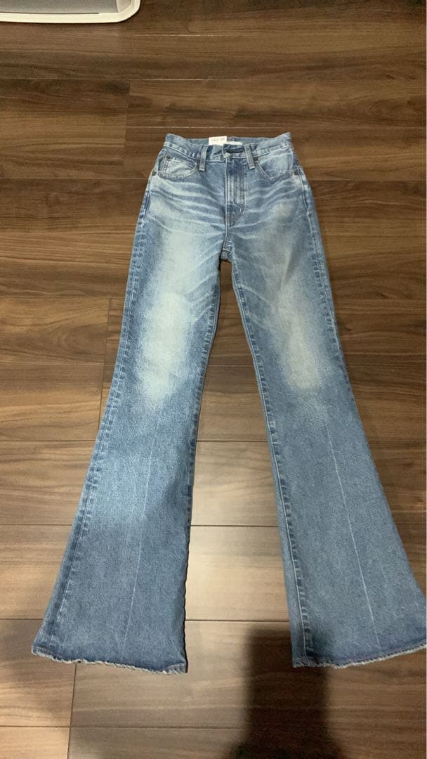 MOUSSY MVS FLARE(L) ロングサイズ 23 フレアデニム ブルー