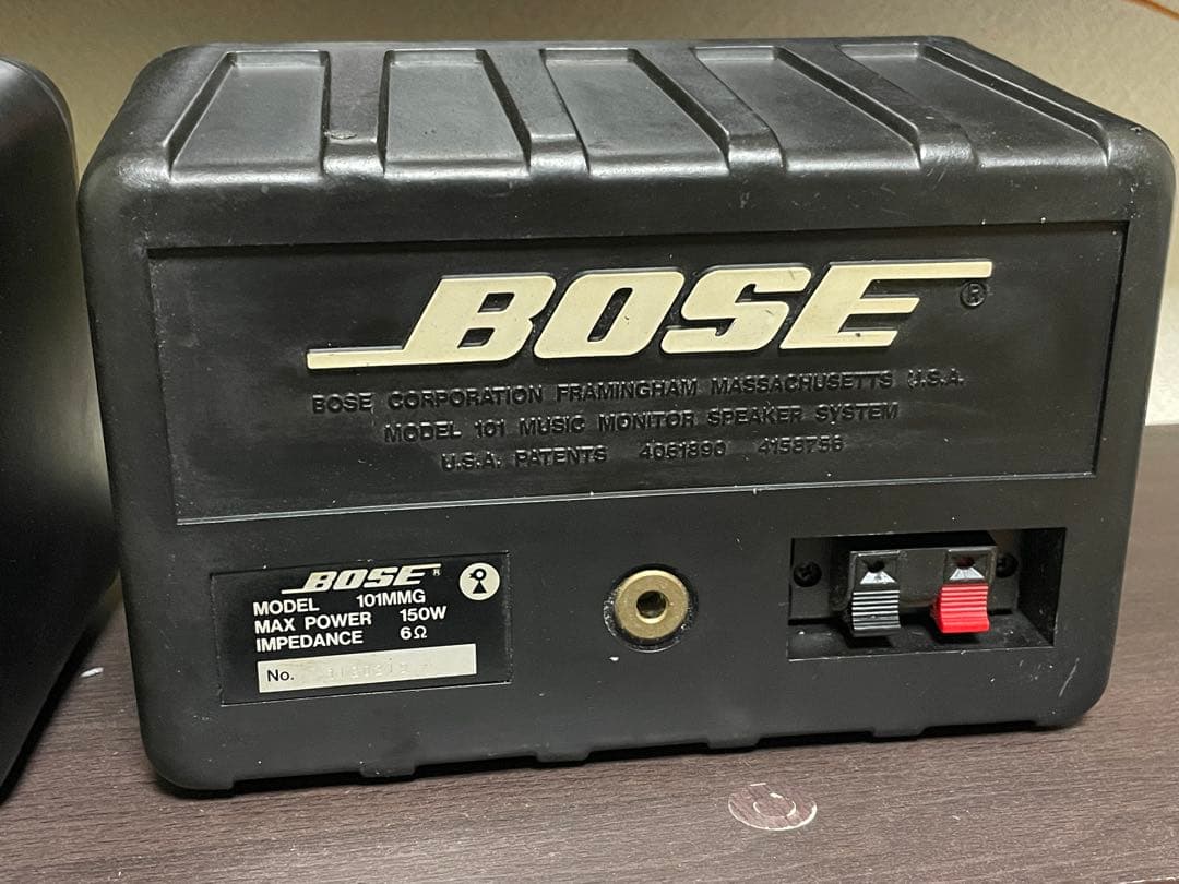 BOSE 101MMG スピーカー ペア ブラック 動作OK 片側キャップ凹み