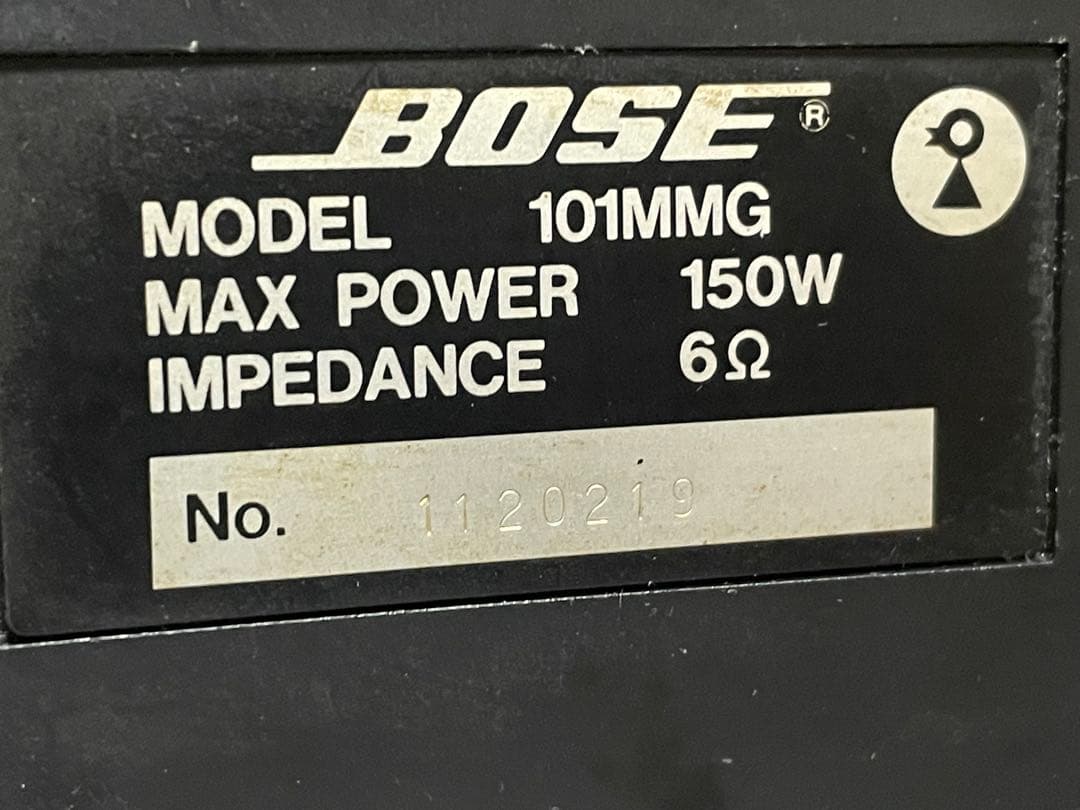 BOSE 101MMG スピーカー ペア ブラック 動作OK 片側キャップ凹み