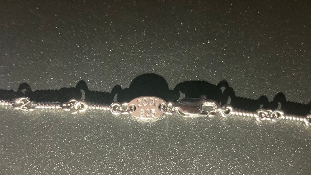 silver925 ダイヤ　ベビーファット　ダブルクロス　ネックレス　50㎝