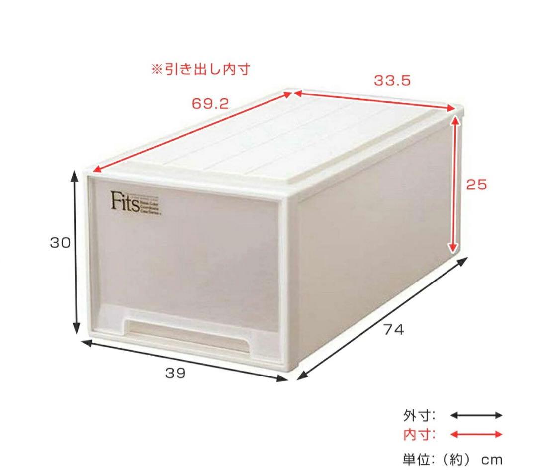 Fits カプチーノ 衣類収納ケース　10個　天馬