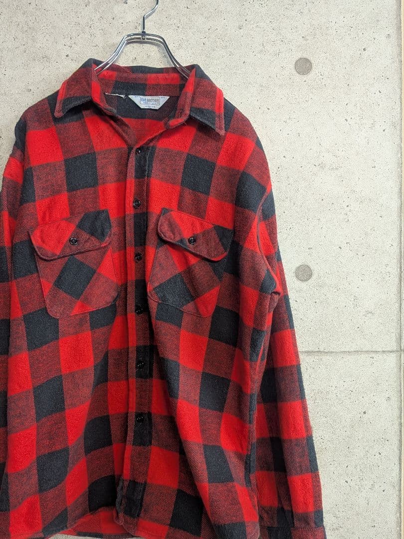 FIVE BROTHER バッファローチェック　ネルシャツ　70〜80s 米国製
