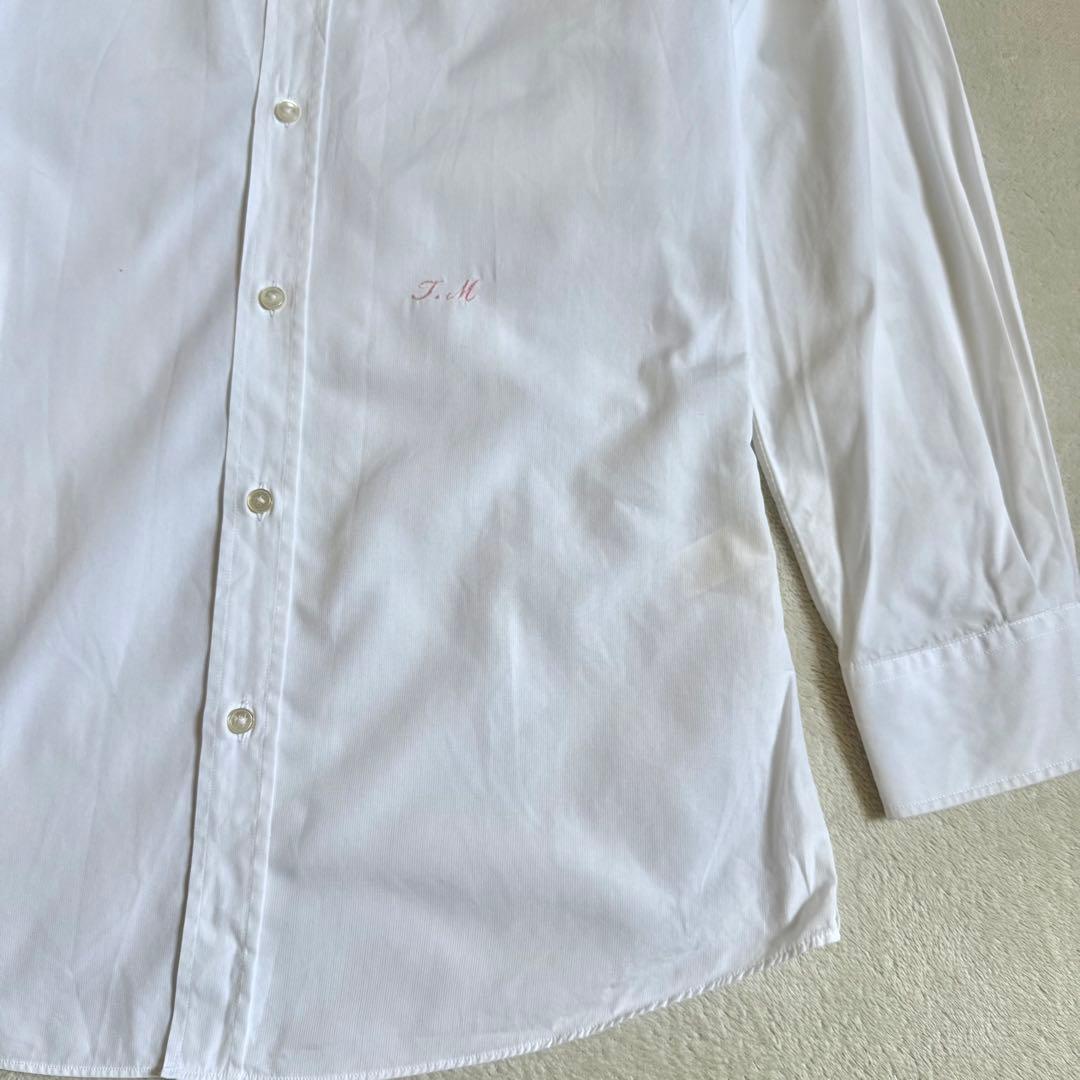 LOUIS VUITTON 長袖シャツ 刺繍 家紋 ホワイト