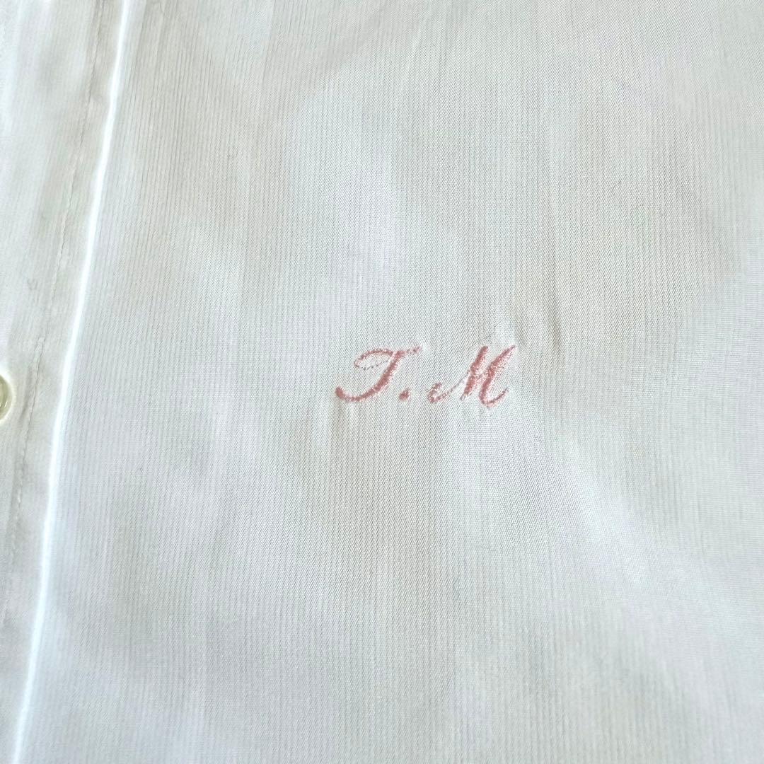 LOUIS VUITTON 長袖シャツ 刺繍 家紋 ホワイト