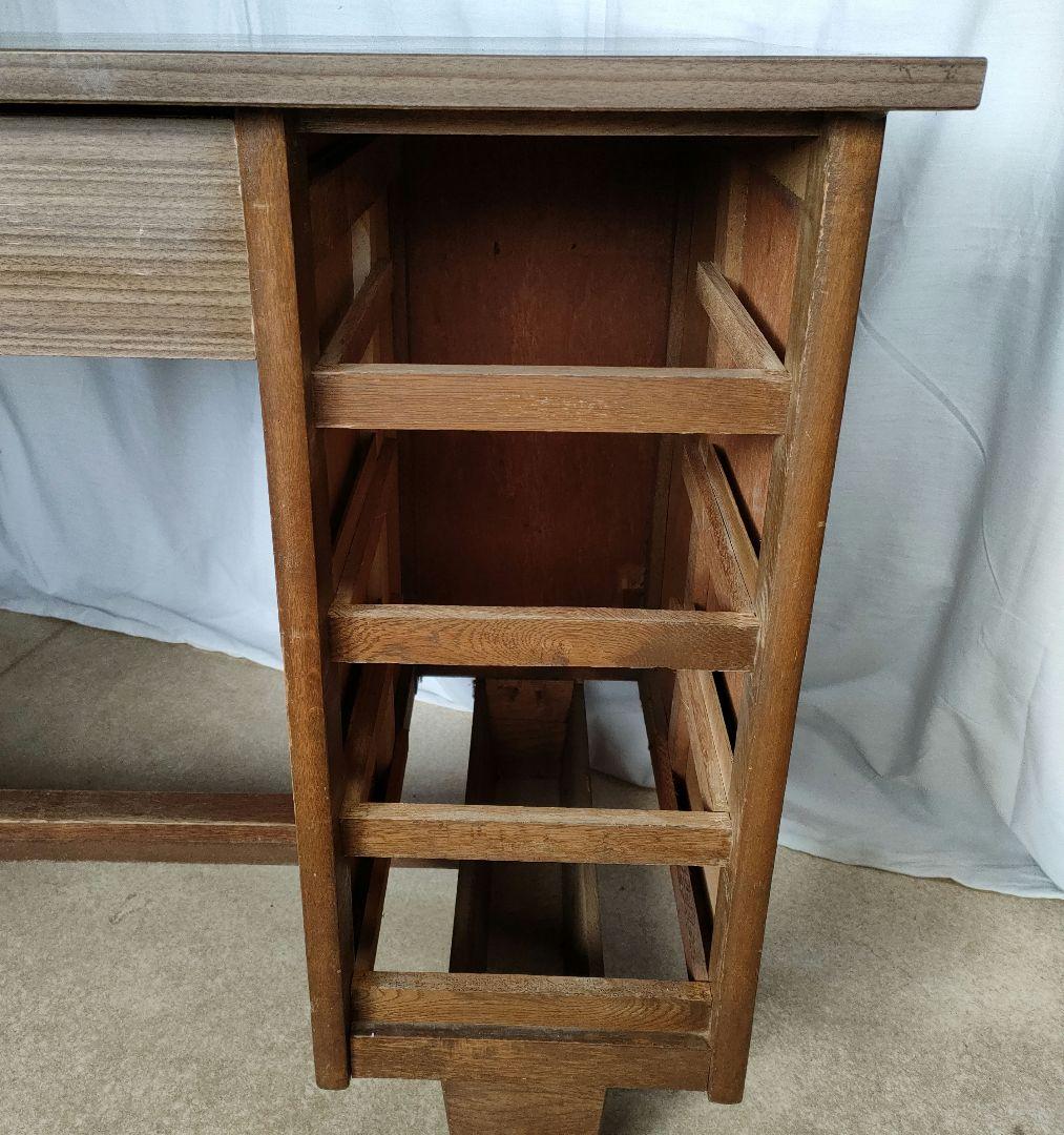 2月末迄再値下げ☆たのメル便含☆レトロ　ビンテージ　学習机　事務机　木製