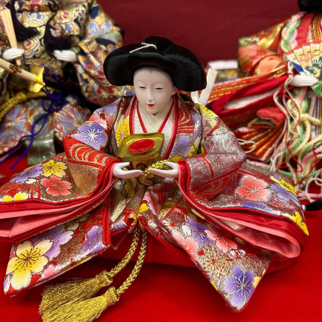 【182】雛人形 ５人飾り＊倉庫整理品＊