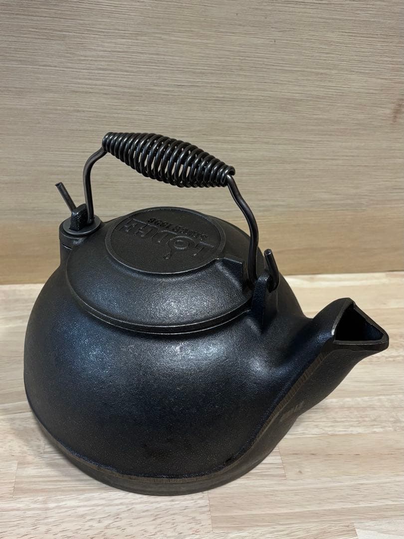 未使用LODGE ロッジ 鋳鉄ティーケトル 2TK2 スプリングハンドル 廃盤品