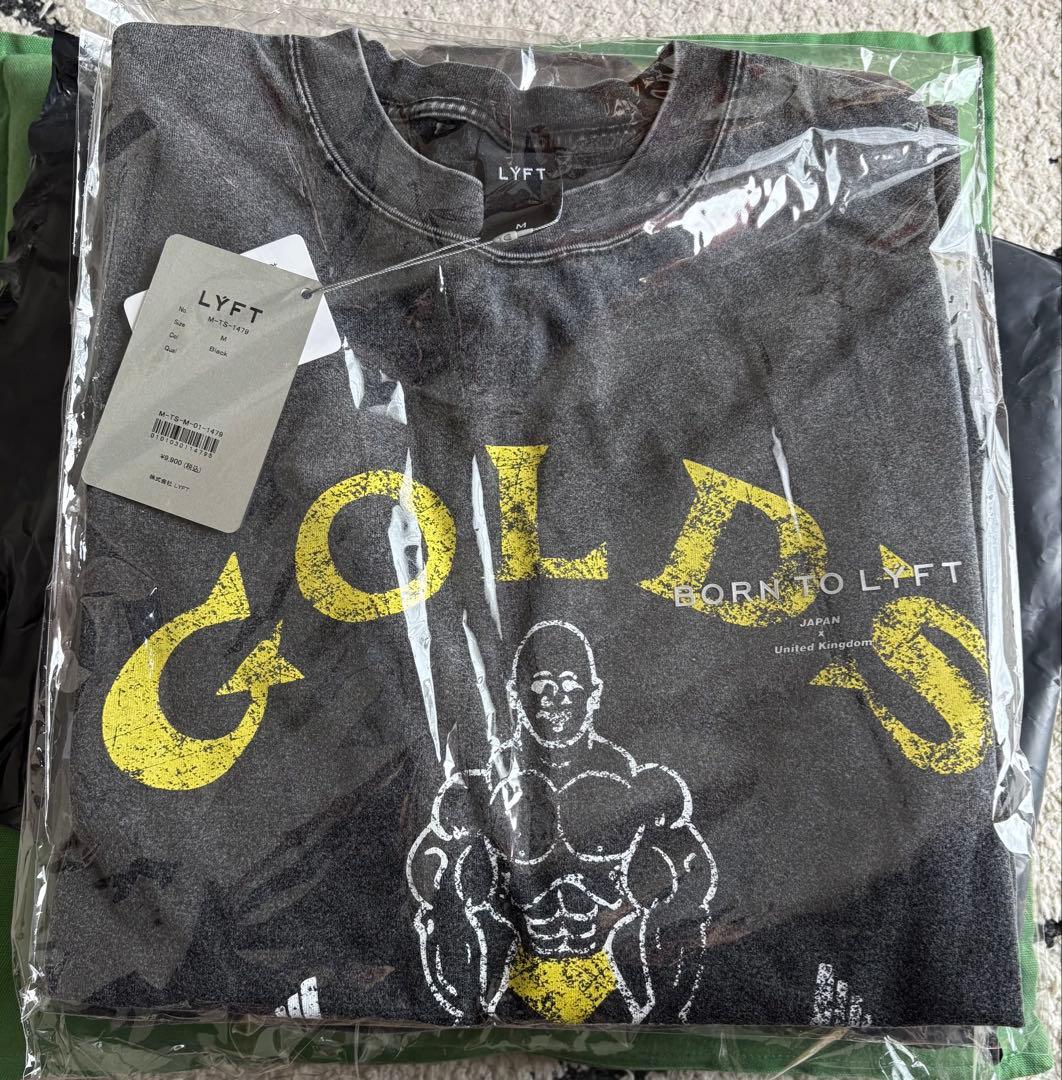 LÝFT × GOLD'S GYM Tシャツ　リフト　ゴールドジム　即完売品