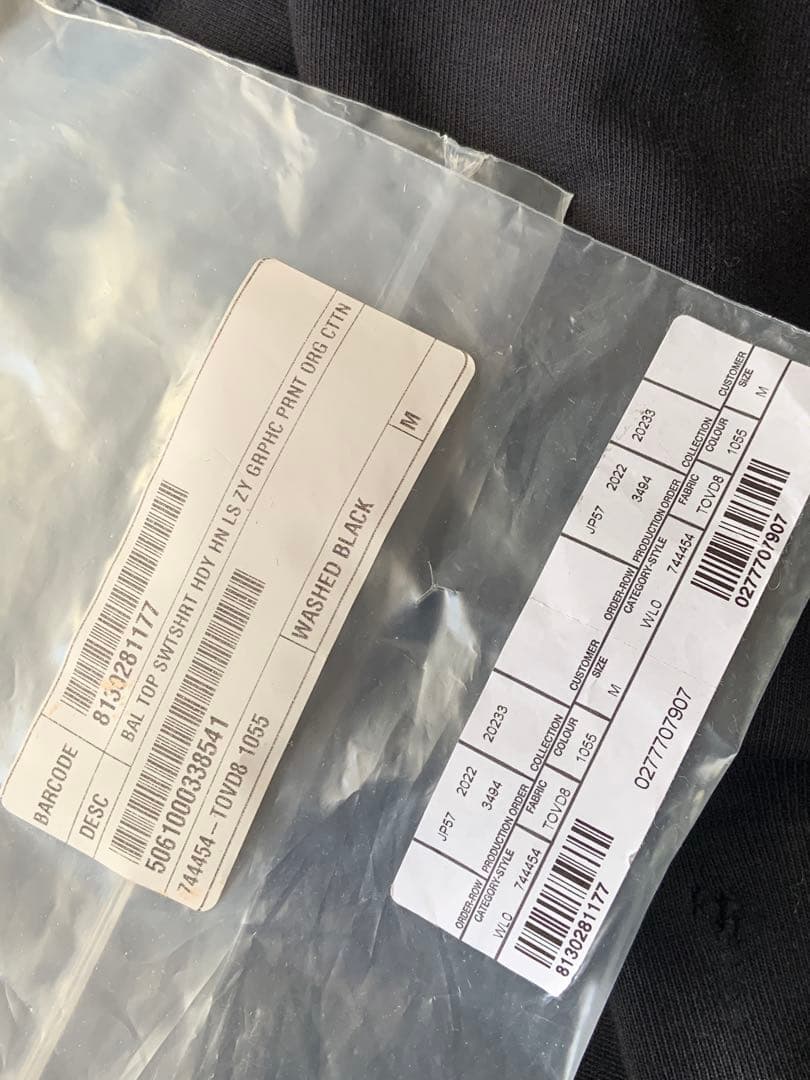 BALENCIAGA Heavy l ジップアップフーディ　Mサイズ