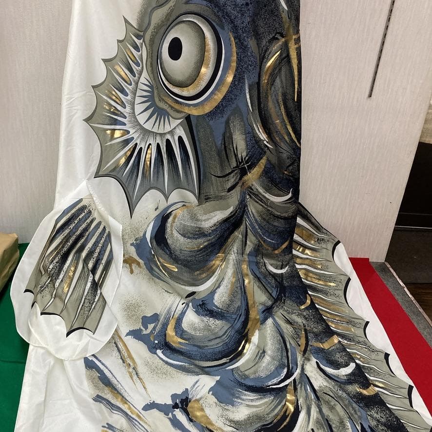 SKO107 山本寛斎デザイン　鯉のぼり5m単品　はねぼう5m　黒鯉5m