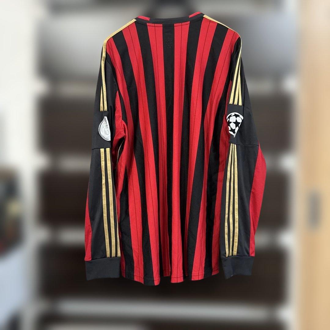 ACミラン adidas 長袖　UCLユニフォーム　4XO赤黒