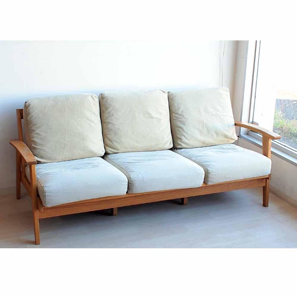 アーバンリサーチドアーズ BOTHY ソファ キャンバス生地 オーク材フレーム