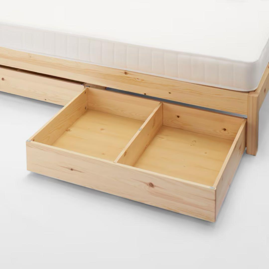 無印良品　ベッド下収納3つセット(フタ付き)