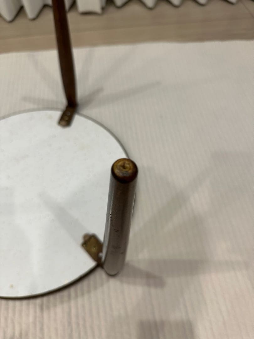 【最終値下】ミッドセンチュリー60s ダークブラウン円形ミニテーブル