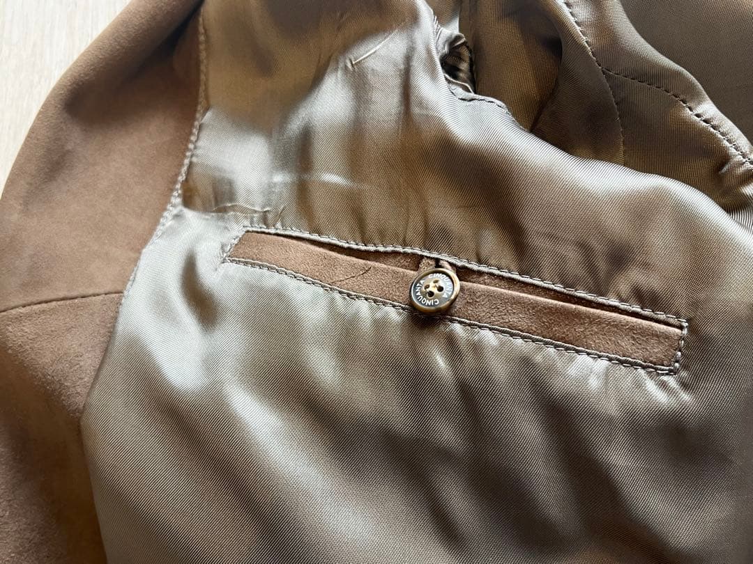 美品 CINQUANTA チンクアンタ スエード スウェード シングルライダース