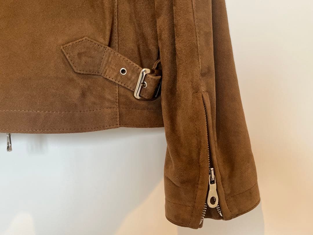 美品 CINQUANTA チンクアンタ スエード スウェード シングルライダース