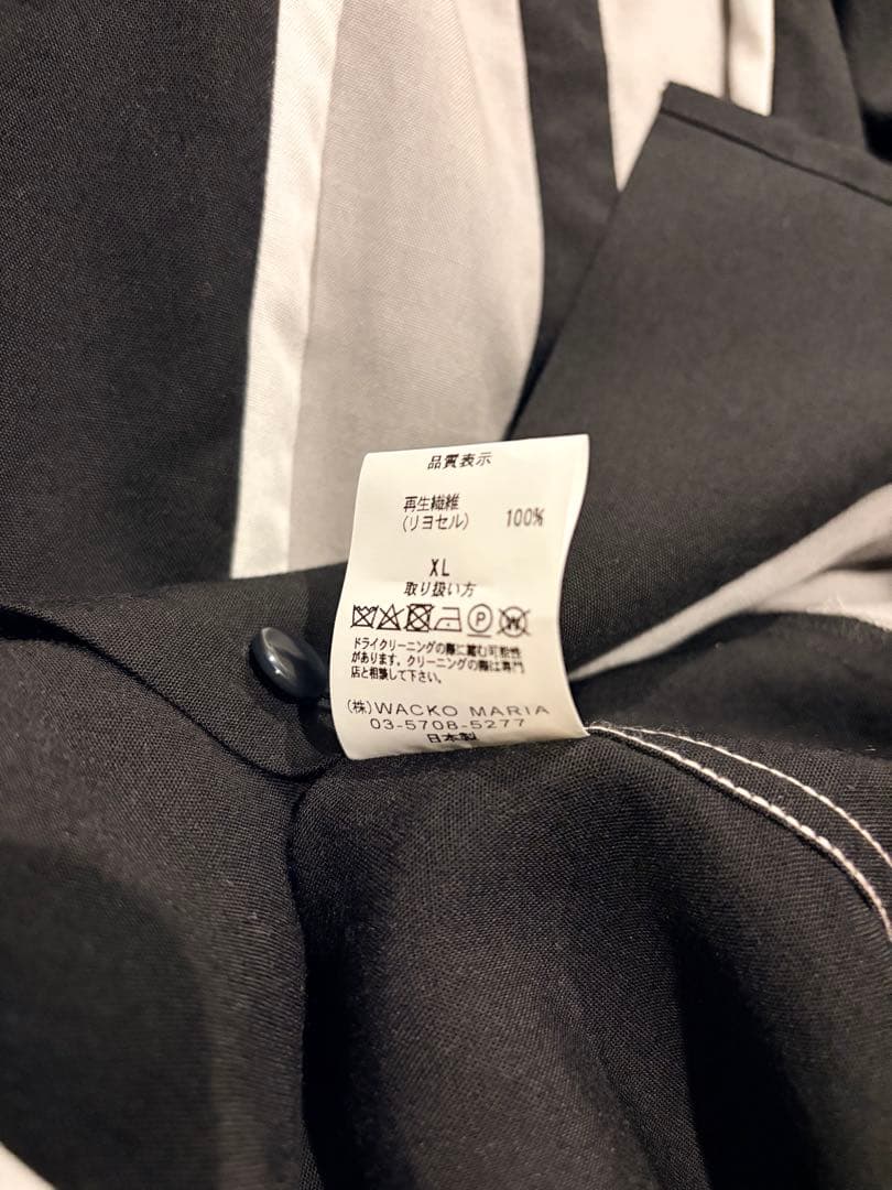 トップス wackomaria SWITCHING OPEN COLLAR SHIRT