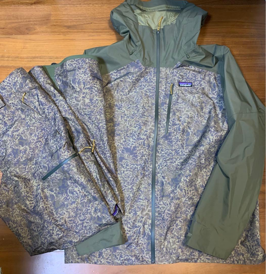 パタゴニア スノーウェア スノーショット カーキ オリーブ Lサイズ
