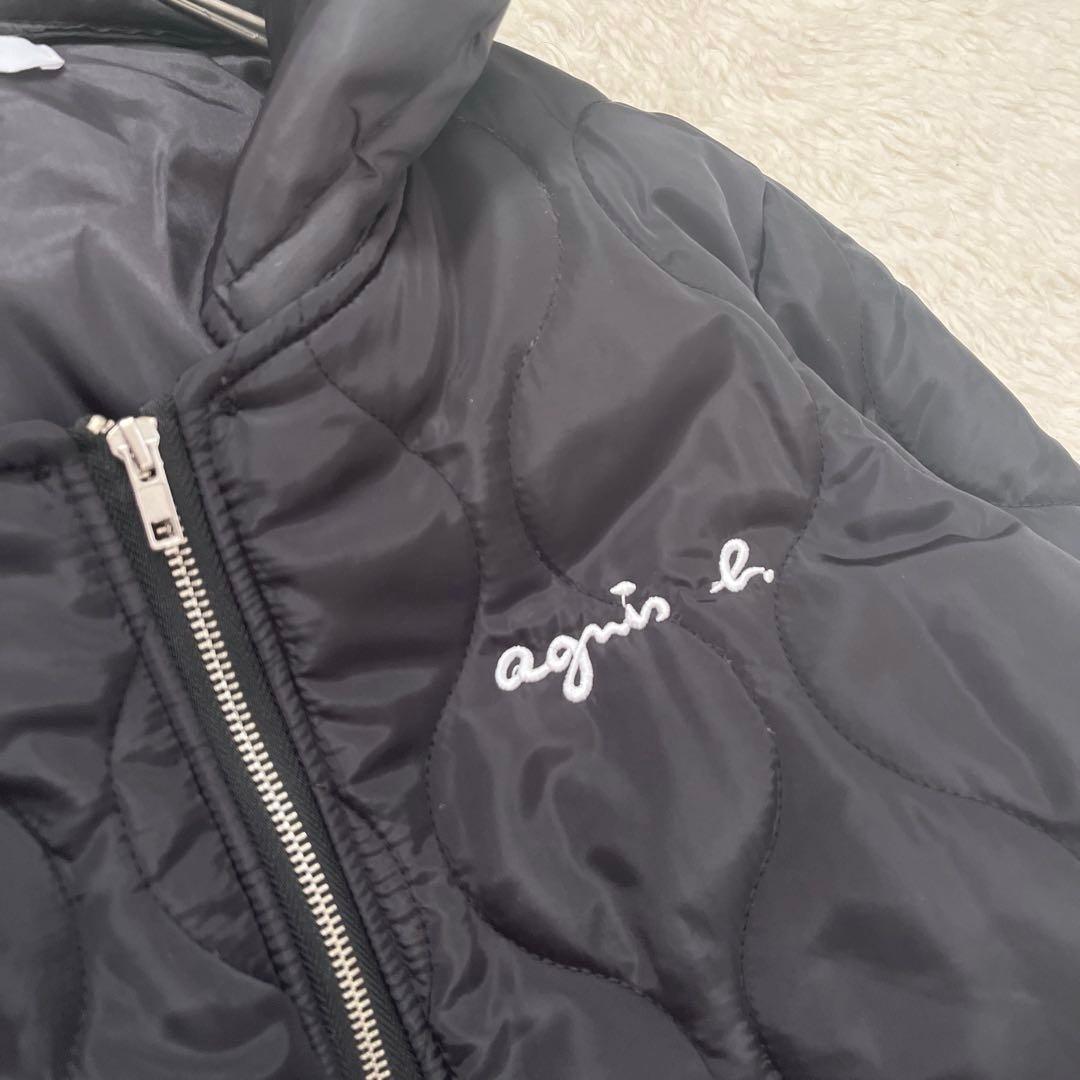 iminoaru アニエスべー　キルティングコート ブラック 2way コラボ