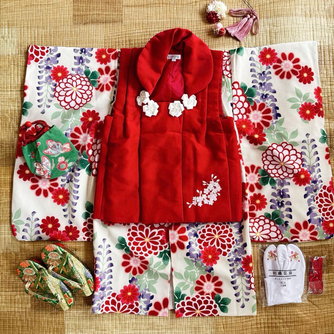 美品 キャサリンコテージ 七五三 着物 3歳 8点セット 女の子