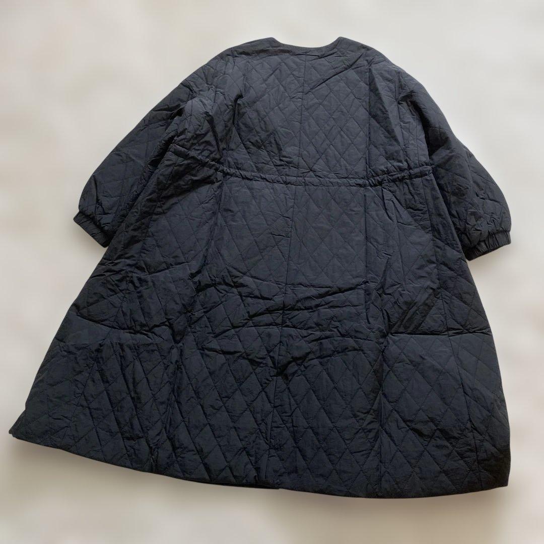 BEARDSLEY ビアズリー キルティングフレアコート ブラック