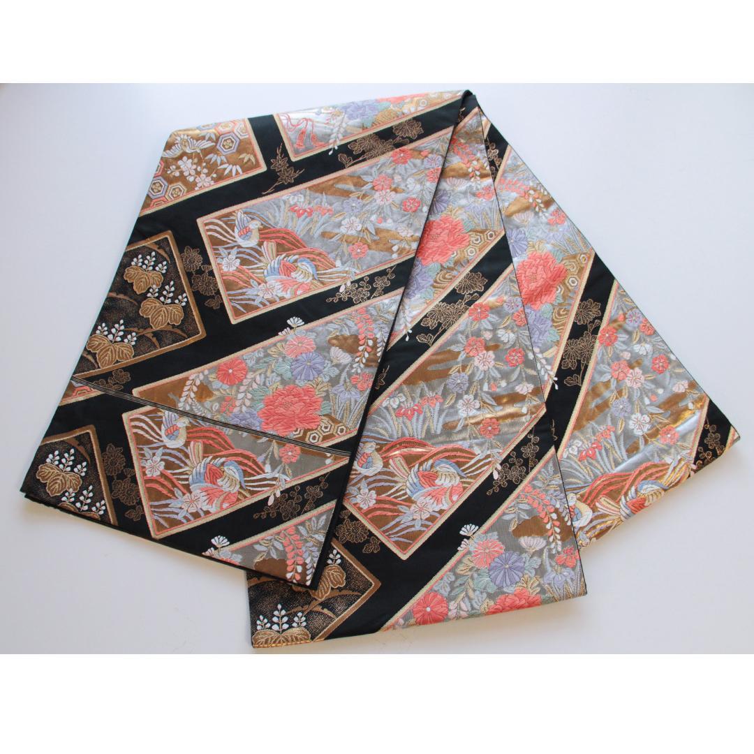 振袖現代柄ピンク5点セット 帯 帯揚げ 帯締め 重ね衿 成人式前撮りPK12