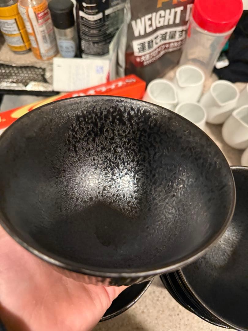 黒色テクスチャー食器10個セット