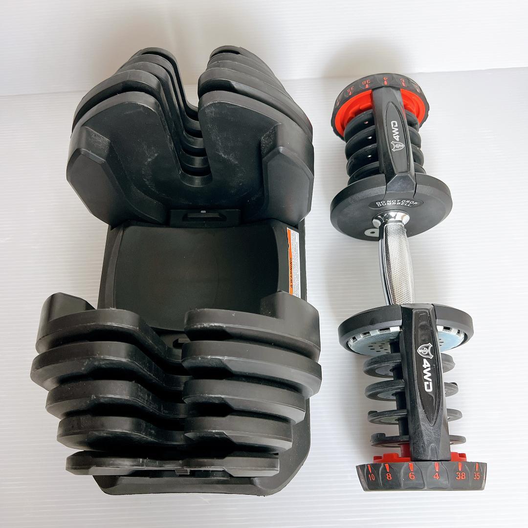 【良品✨送料込】可変式ダンベル 38kg 1個目　4WD正規品